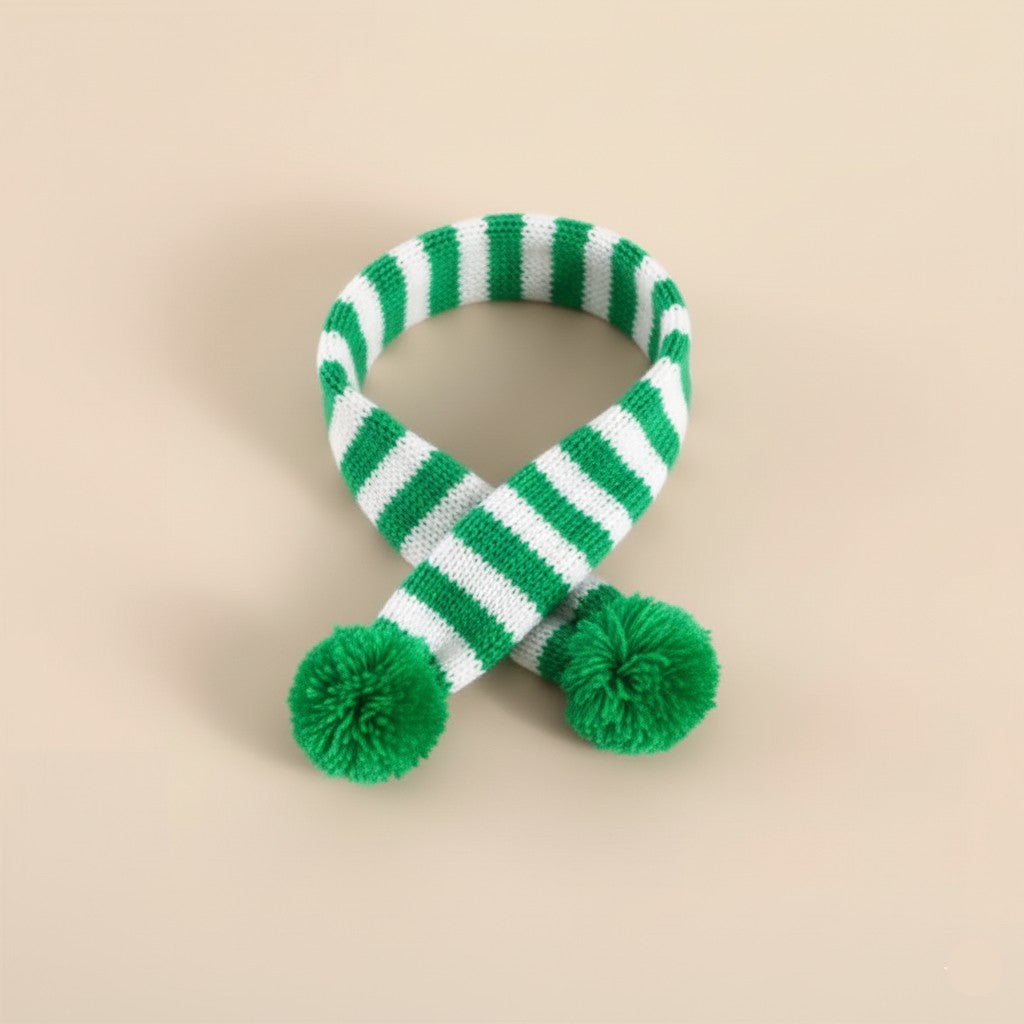 Festive Knitted Pet Scarf